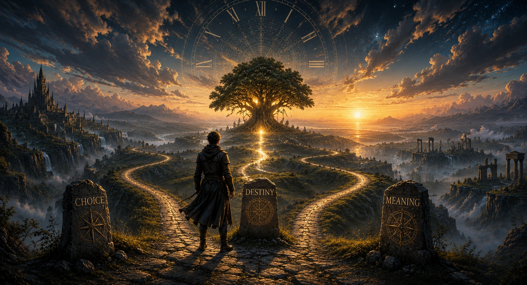 Books about purpose philosophical fantasy about meaning destiny consciousness choice and eternity