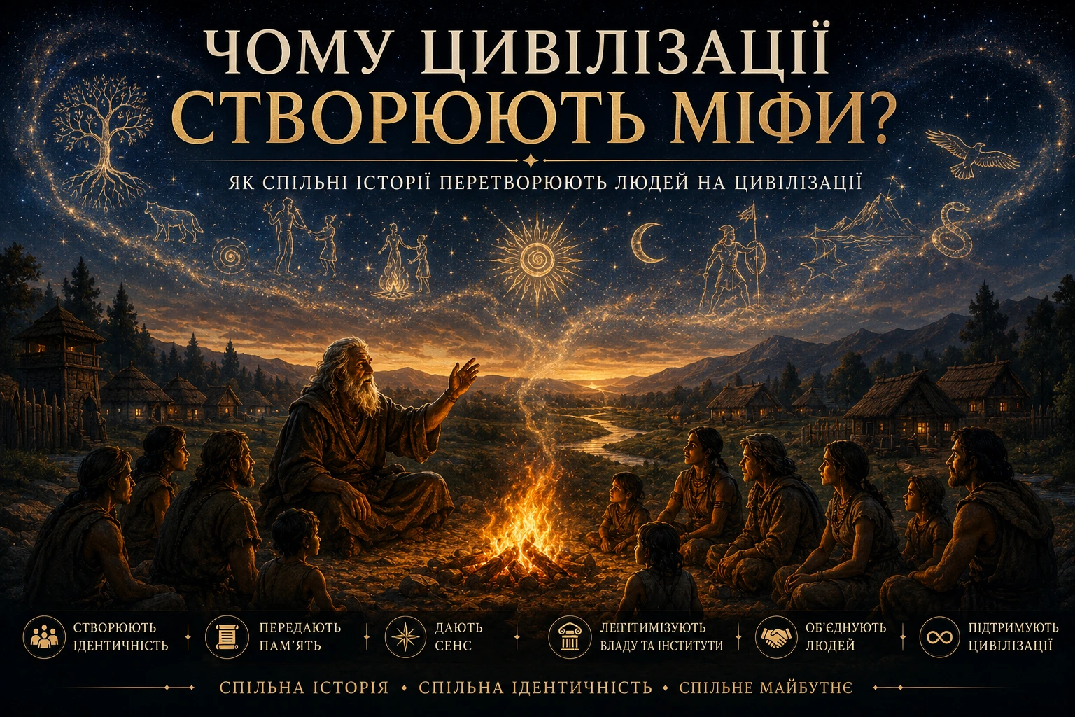 Чому цивілізації створюють міфи?
