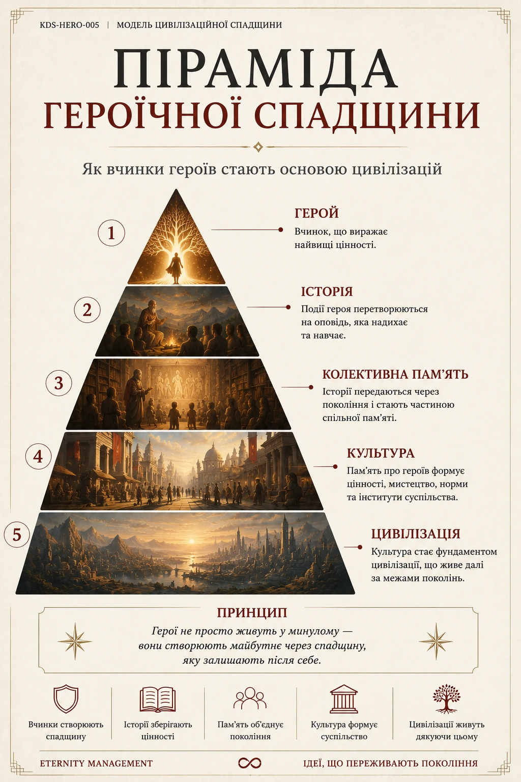 Піраміда героїчної спадщини: герой, історія, колективна пам’ять, культура і цивілізація