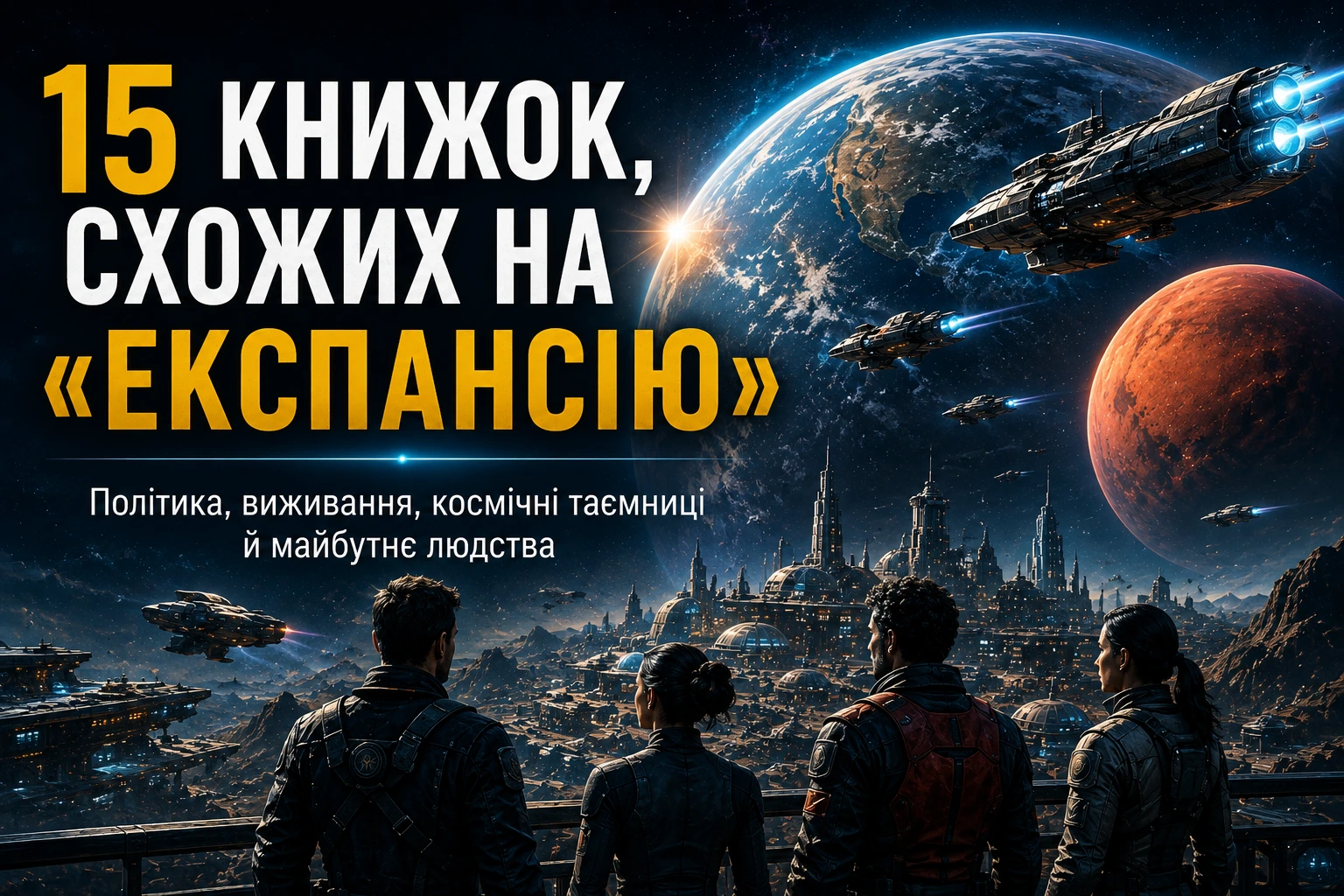 15 книг, схожих на «Експансію»: що читати далі