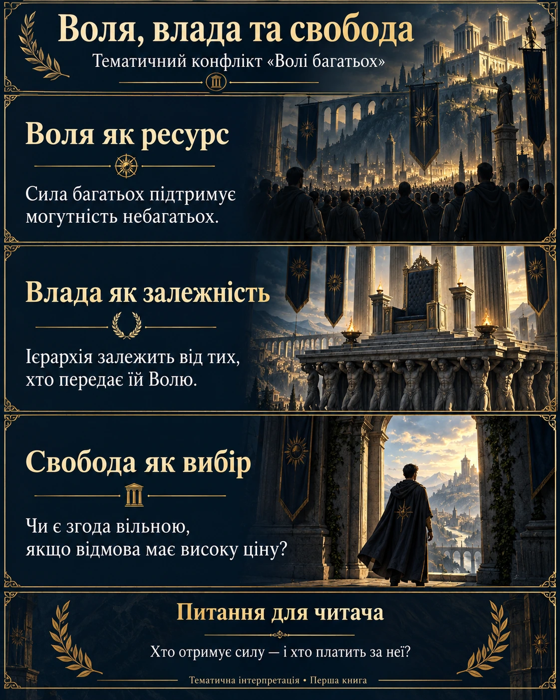 Воля як ресурс, влада як залежність і свобода як можливість вибору