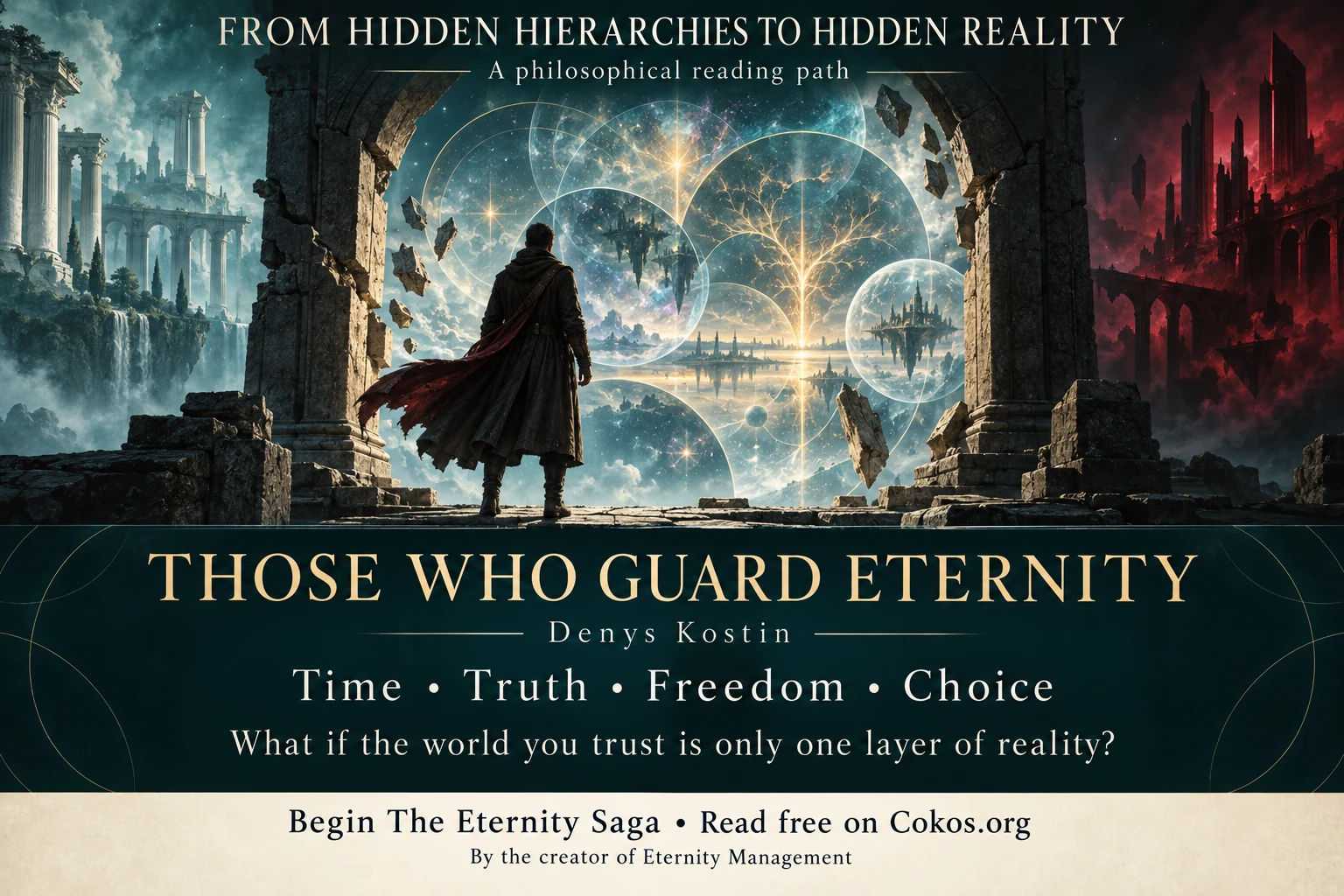 Those Who Guard Eternity by Denys Kostin: a philosophical reading path about time, truth, freedom, and choice