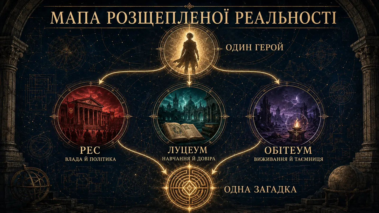 Мапа розщепленої реальності у «Силі небагатьох»: один герой, три світи й одна загадка